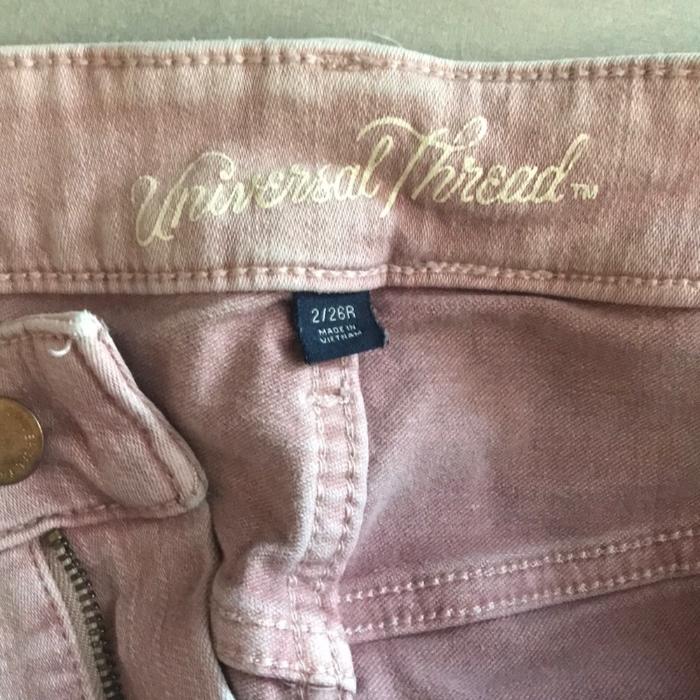 Universal Threads Factory Distressed Jeggings Siz… - image 3